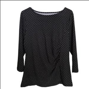 TALBOTS PETITE 👚 WOMENS STRETCHY 3/4 SLEEVE TOP